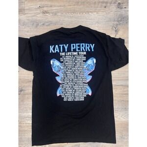 Katy Perry The Lifetimes Tour 2025 Merch T-Shirt Large Black Concert Festival